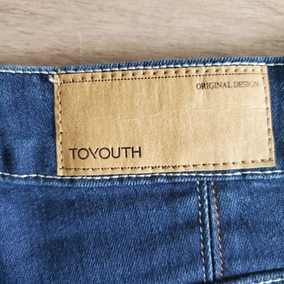 Toyouth funky skinny low waist jeans with orange trim size 29 - Picture 7 of 12